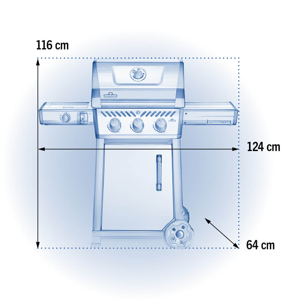 PARRILLA A GAS FREESTYLE 3 QUEMADORES + 1 LATERAL PARRILLA A GAS FREESTYLE 3 QUEMADORES + 1 LATERAL